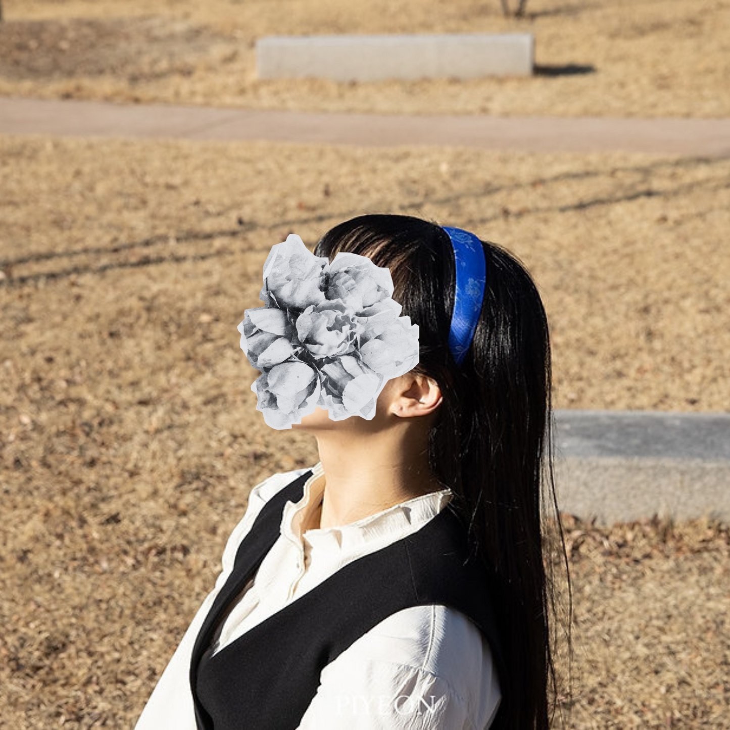 Serre-tête Hanbok - Bleu