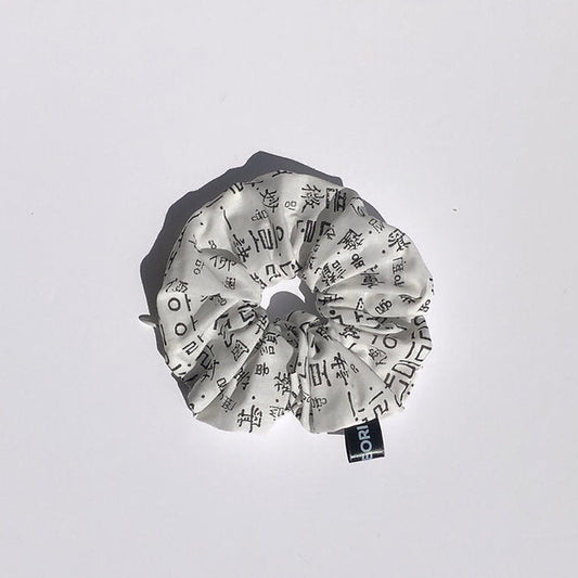 Chouchou Coréen Pochette Discrète - Blanc