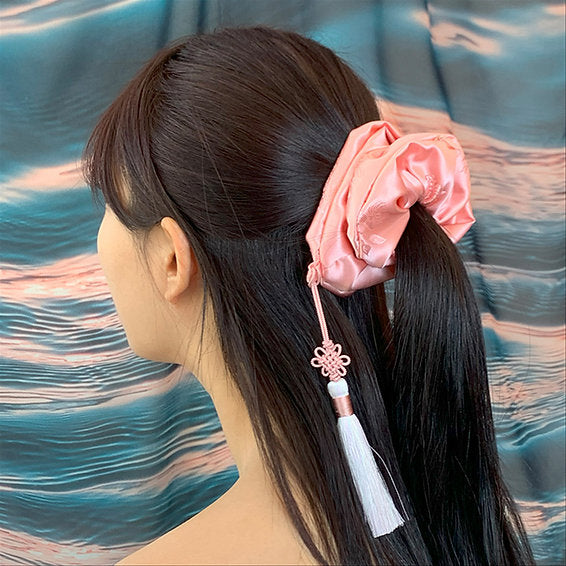 Chouchou Norigae Pochette Discrète - Salmon Pink