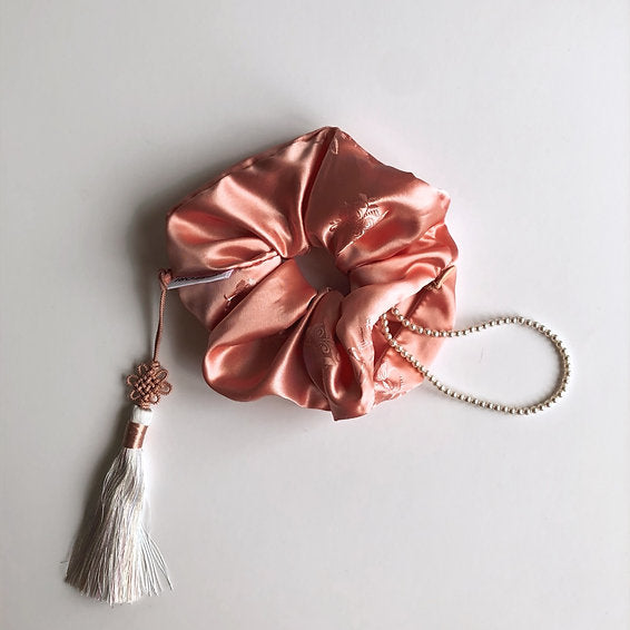 Chouchou Norigae Pochette Discrète - Salmon Pink