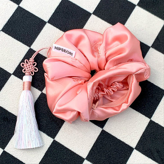 Chouchou Norigae Pochette Discrète - Salmon Pink