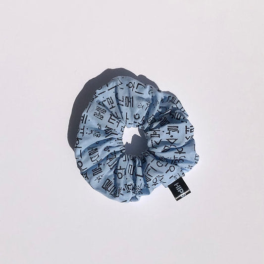 Chouchou Coréen Pochette Discrète - Bleu