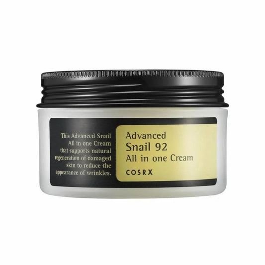 Crème réparatrice à la mucine d'escargot, hydratante et apaisante pour une peau lisse, nourrie et éclatante. Best-seller skincare coréenne, Cosrx snail cream
