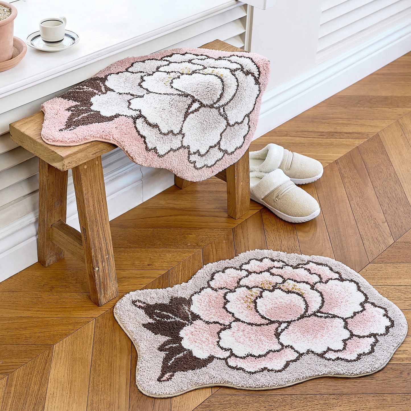 [Modèle d'Expo] Tapis Pivoine - Richesse et Prospérité