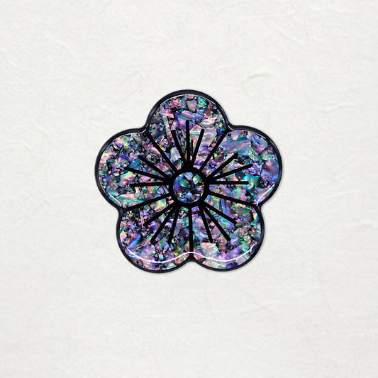 griptok, pop socket, support portable, nacre, art coréen, tradition, fleur, prunier