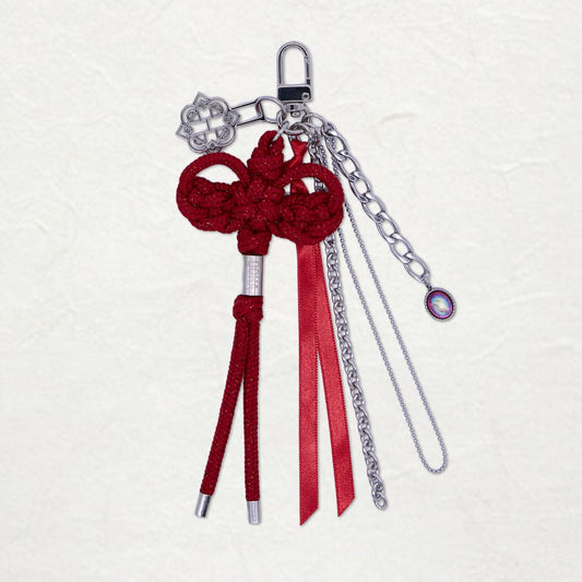 Norigae Harmonie (Petit) - Accessoire Hanbok - Grigri de Sac - Nœud Coréen